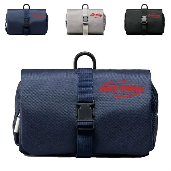 Buckle Foldable Toiletry Bag And Makeup Organizer Travel