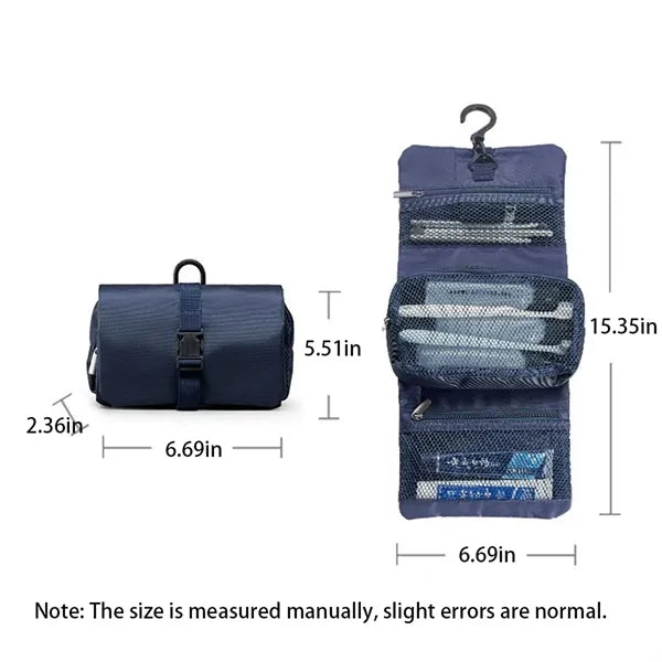Buckle Foldable Toiletry Bag And Makeup Organizer Travel
