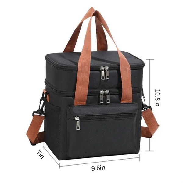 12L Double Insulated Lunch Bag Cooler Picnic Box