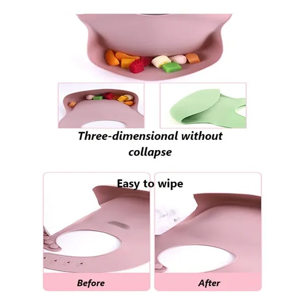 Adjustable Safe Silicone Baby Bib