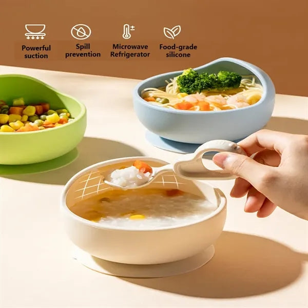 Safe Non-slip Baby Silicone Bowl