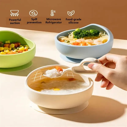 Safe Non-slip Baby Silicone Bowl