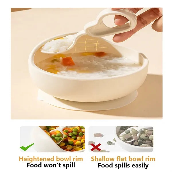 Safe Non-slip Baby Silicone Bowl