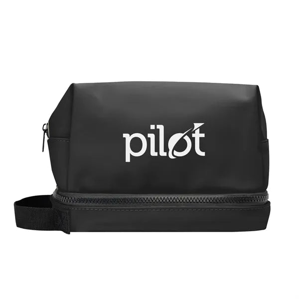 Hudson Recycled Leatherette Cosmetic Bag