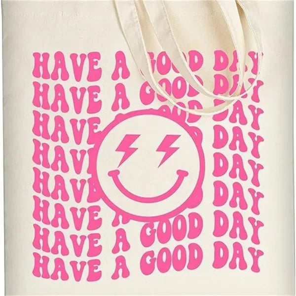 Eco-Friendly Cotton Canvas Tote Bag with Long Handles
