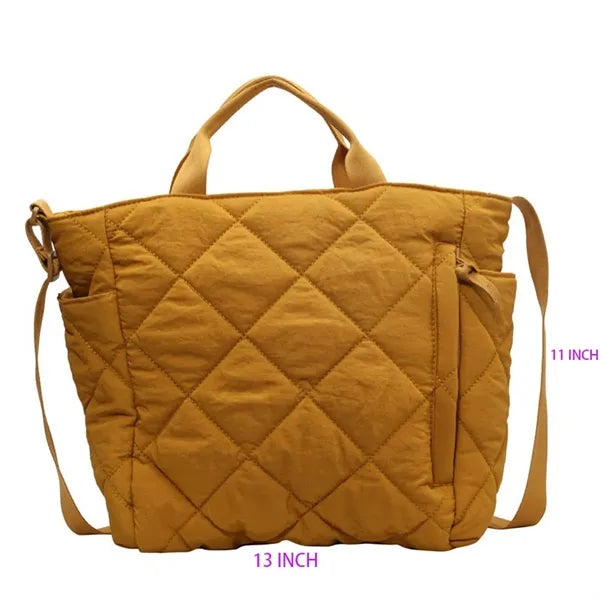 Reversible Quilted Tote Bag
