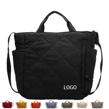 Reversible Quilted Tote Bag