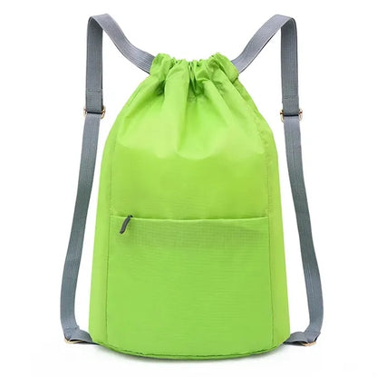 Large Drawstring Bag with Adjustable Shoulder Straps
