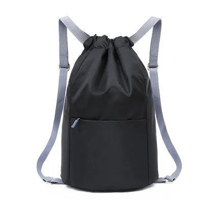 Large Drawstring Bag with Adjustable Shoulder Straps