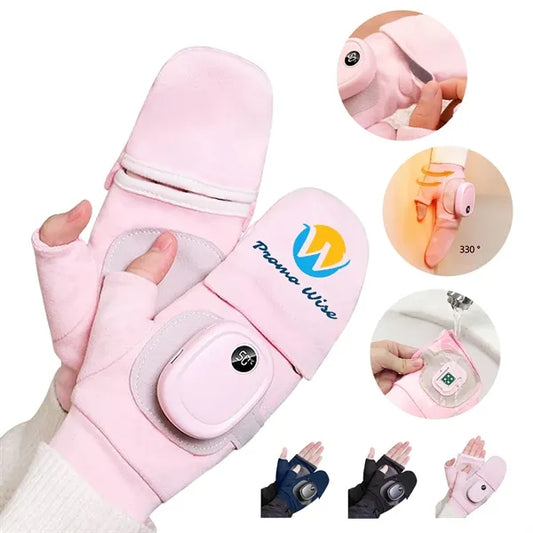 Removable Adjustable Heated Gloves with Digital Display