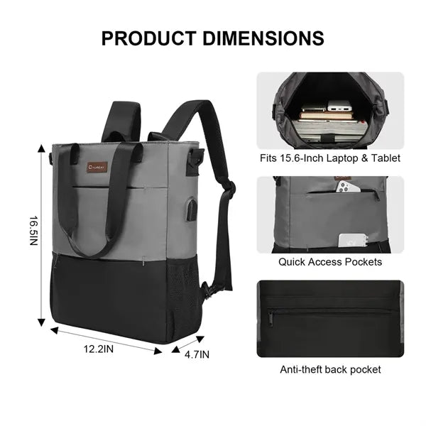Convertible Backpack Tote Bag