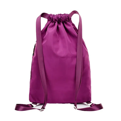 Lightweight Polyester Drawstring Tote Bag