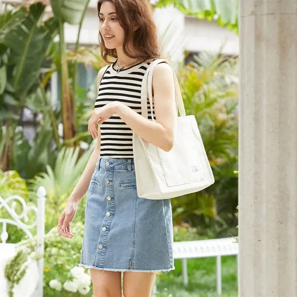Mini Corduroy Tote Bag with Short Handles