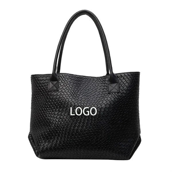 Vegan Leather Tote Bag with Magnetic Closure