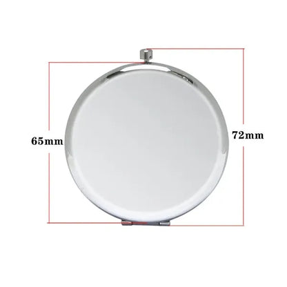 Double-Sided 1X/2X Magnifying Metal Pocket Makeup Mirror