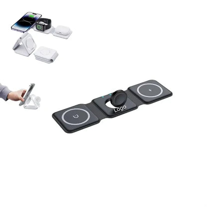 3 in 1 Foldable Magnetic Wireless Charger Dock
