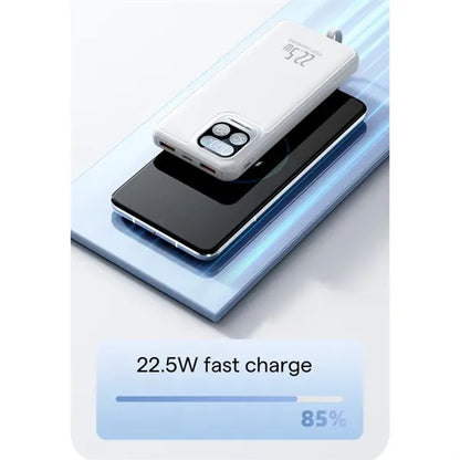 20,000 mAh 22.5W Power Bank with 4-in-1 Cable Fast Charge