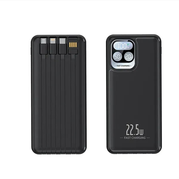 20,000 mAh 22.5W Power Bank with 4-in-1 Cable Fast Charge