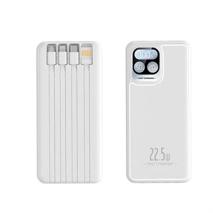 20,000 mAh 22.5W Power Bank with 4-in-1 Cable Fast Charge