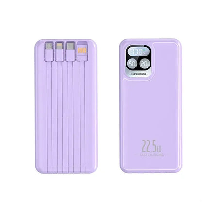 20,000 mAh 22.5W Power Bank with 4-in-1 Cable Fast Charge