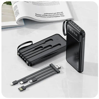 20,000 mAh Power Bank with 4-in-1 Cable LED Function