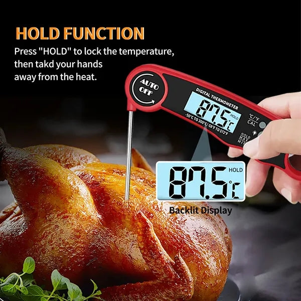 Instant Read Meat Thermometer for Grill and Cooking