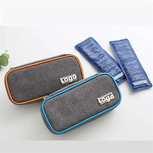 Insulin Diabetes Cooler Travel Case with 2 Ice Packs
