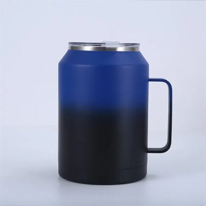 Mug Tumbler With Handle And Straw