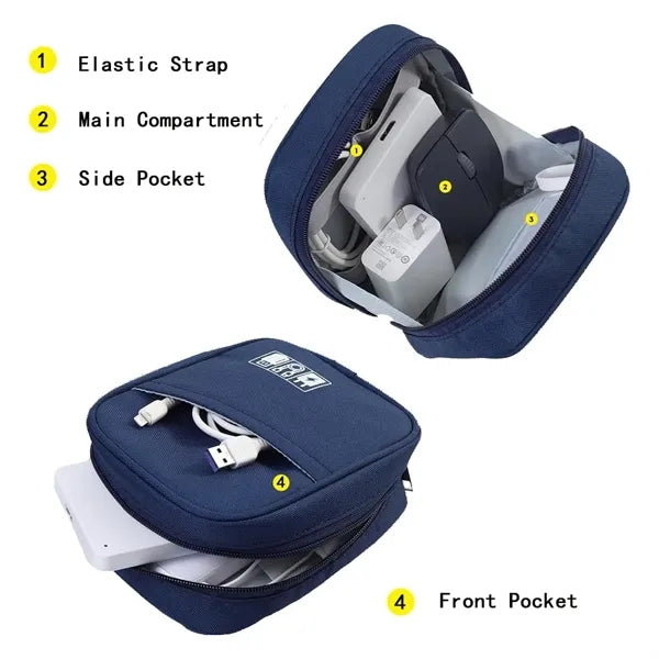 Data Cable Storage Pouch Bag