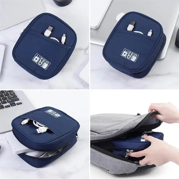 Data Cable Storage Pouch Bag