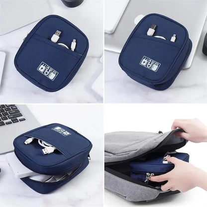 Data Cable Storage Pouch Bag