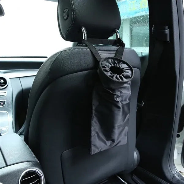 Waterproof Car Trash Can Back Seat Hanging Garbage Bag