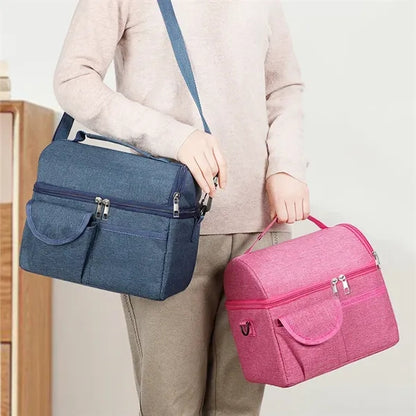 Crossbody Half-Moon Shaped Cooler Bag with Handle