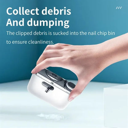 2 In 1 Electric Nail Clipper Cutter W/ Led Light
