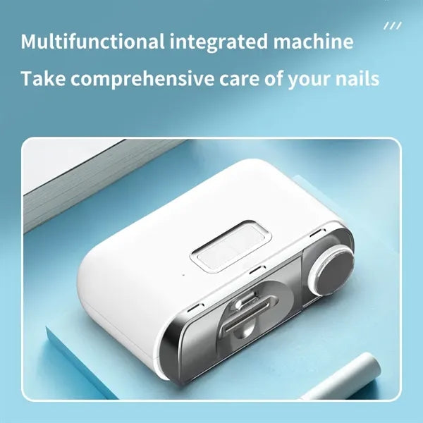 2 In 1 Electric Nail Clipper Cutter W/ Led Light