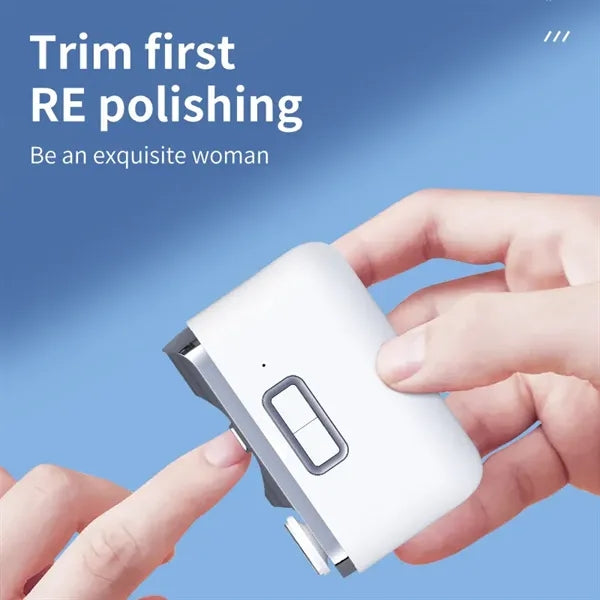 2 In 1 Electric Nail Clipper Cutter W/ Led Light