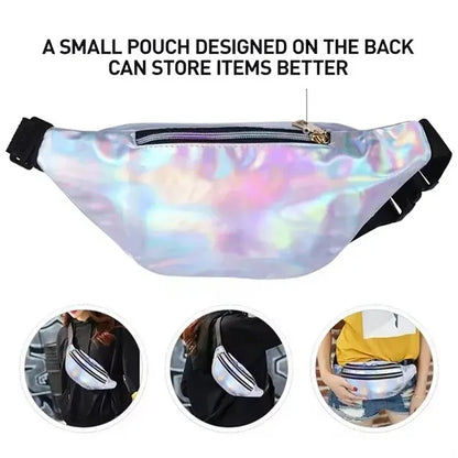 Holographic Fanny Pack Glitter Sport Waistbag