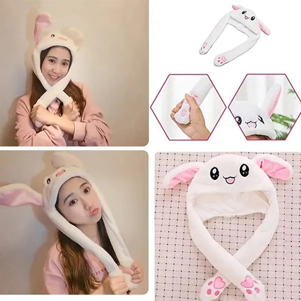 Plush Jumping Ear Hat