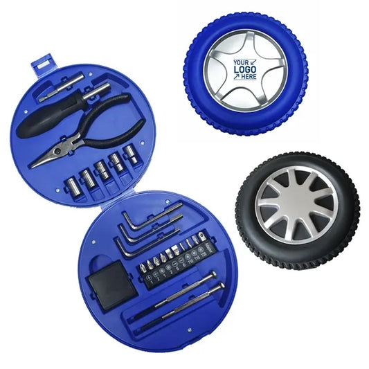 Creative Tire Shape Hardware Tools Kit in 24pcs