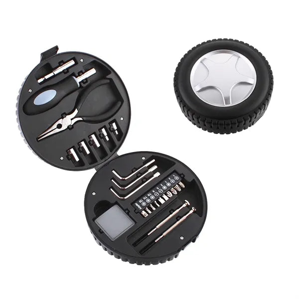 Creative Tire Shape Hardware Tools Kit in 24pcs