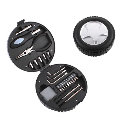 Creative Tire Shape Hardware Tools Kit in 24pcs