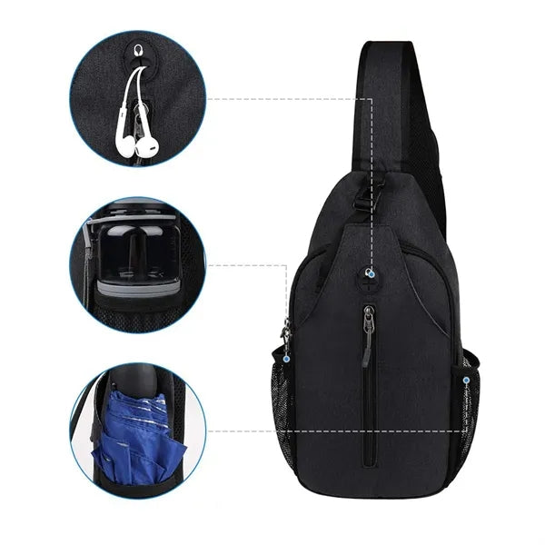 Crossbody Strap Backpack