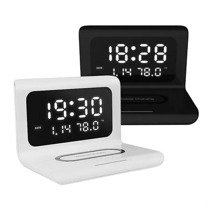 Folding electronic clock 10W Wireless Charger