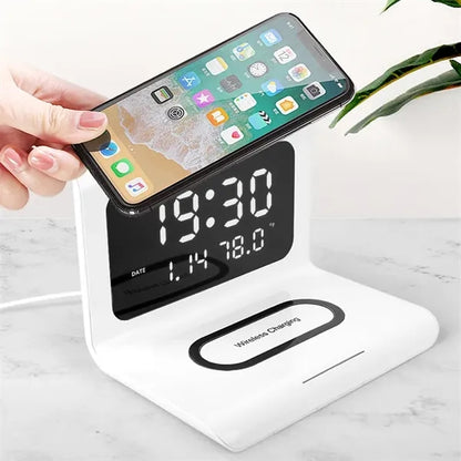 Folding electronic clock 10W Wireless Charger