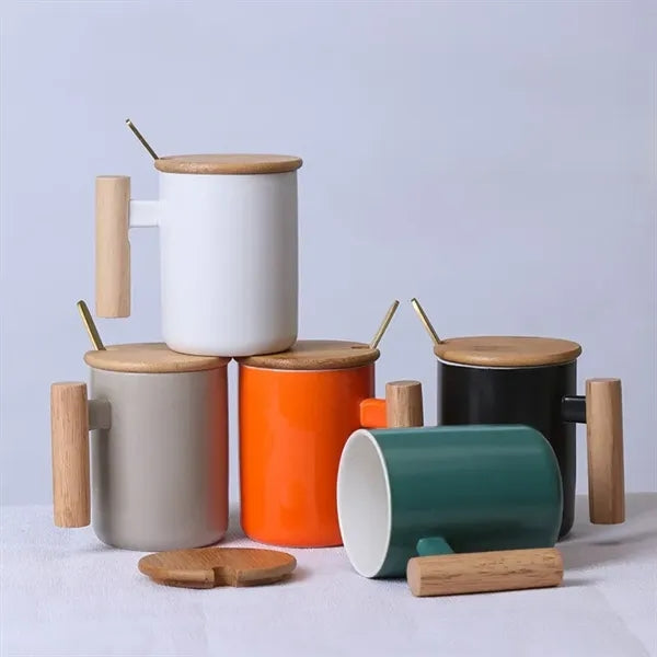 Mug With Bamboo Lid