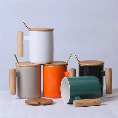 Mug With Bamboo Lid