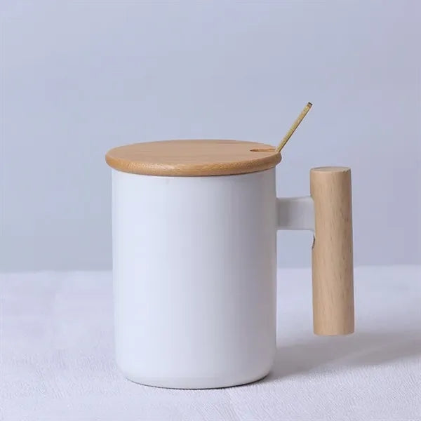 Mug With Bamboo Lid