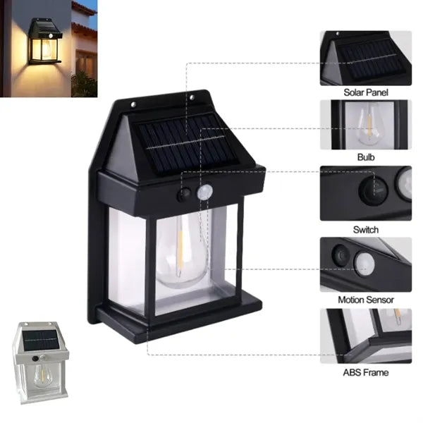 Solar Wall Lights Outdoor 600LM
