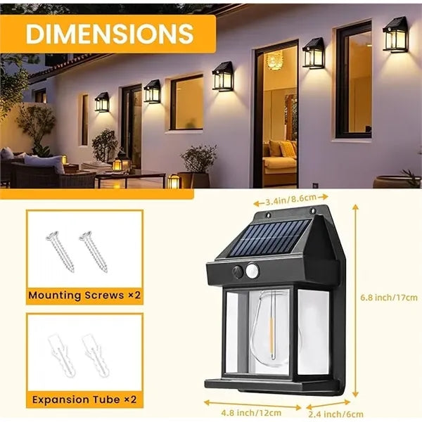 Solar Wall Lights Outdoor 600LM