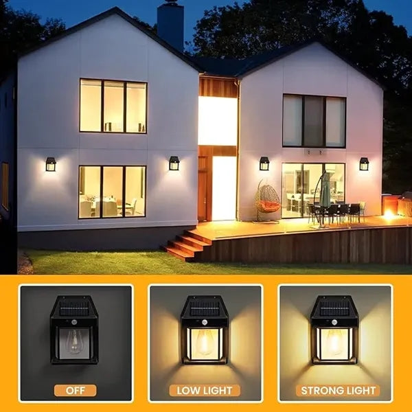 Solar Wall Lights Outdoor 600LM